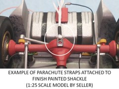 6 off, 3D Print Resin, Drag Race Model Car Parachute Parts, Various Scales