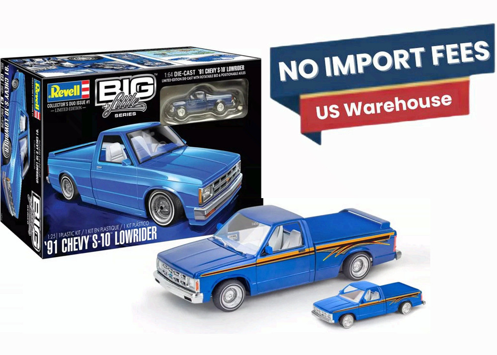 Revell 1991 Chevyy S10 Lowrider w/Small Die Cast Truck 1/25 14562 Model Kit