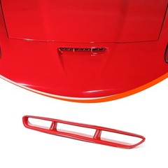 Car Vents Compatible with Chevy Corvette C6 2005-2013, Hood Scoop Body Kit, red