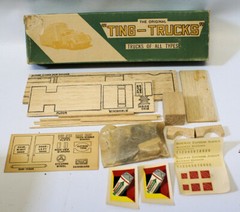 ~RARE~ 1930’s TING-TRUCKS Railway Express Agency Truck Balsa Wood Model Kit!