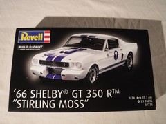 1/24 Revell ’66 Shelby GT 350 R Stirling Moss Driver Sealed Box # 07736