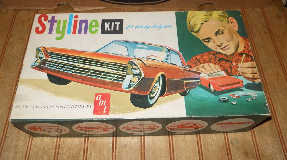 ORIGINAL 1/25 AMT 1960’s S-221 FORD THUNDERBIRD HT STYLINE KIT EMPTY BOX ONLY
