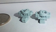 FAB25805 Vintage 600cfm Holley Street Carbs Pressure Cast Resin 1/25 Scale 2 Pcs