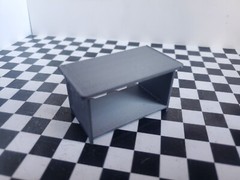 Blue Tool Box Workbench Oil Pan Gas Compressor 1/24 1/25 Scale Garage Diorama