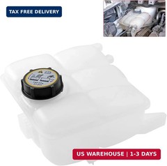 Engine Coolant Reservoir Radiator Tank, Expansion Tank with Cap, Compatible with