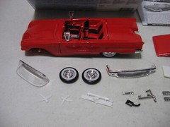 Monogram 1958 Ford Thunderbird Conv 1/24 Scale Partial Built Model Kit #85-4280