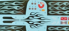 1964 Plymouth Belvedere 1/25 Decal Sheet Flames Emblem 426 Comando Model Car