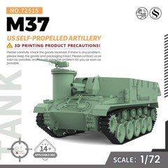 SSMODEL 515 V1.9 1/72 25mm Military Model Kit US M37 Self-propelled Artillery