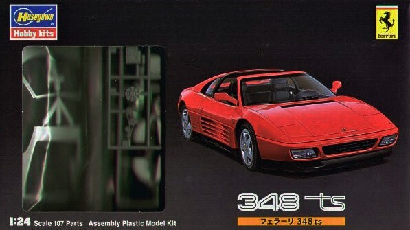 Hasegawa 1/24 Plastic Ferrari 348ts Model Kit Made in Japan NEW US Shipping