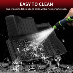 Floor Mats for Toyota Tundra 2014-2021 Crewmax Cab, All Weather Custom Fit Floor