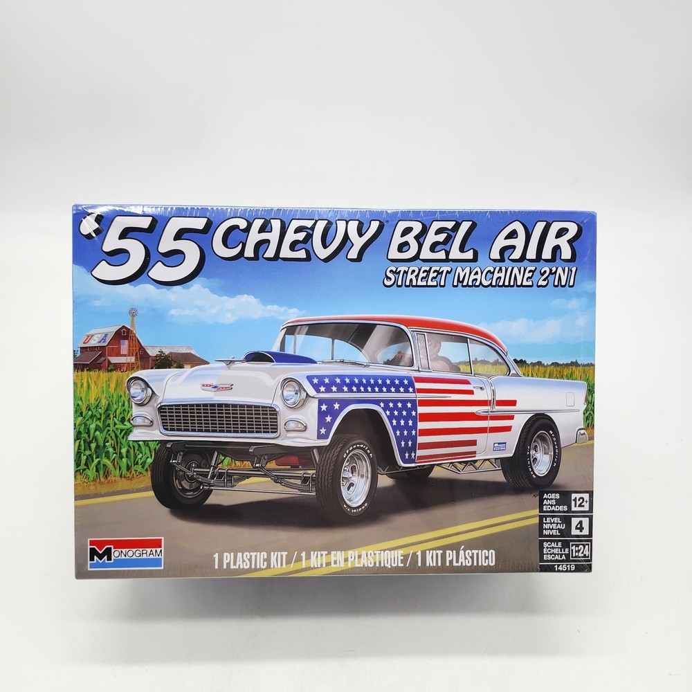 UH Monogram Kit 14519 ’55 Chevy Bel Air Street Machine 1:24 SEALED **Read Descri