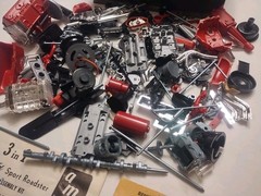 1960s Renwal No 802 Visible V8 & AMT 1932 Ford Roadster ALL ENGINE Parts Lot