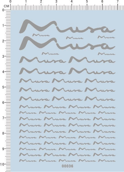 Decals car logo for different scales model kits (silver gray) 00036