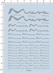 Decals car logo for different scales model kits (silver gray) 00036
