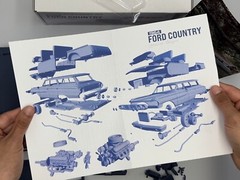 1:25 1964 Ford Country Station Wagon Sedan ’64 Complete Model Kit with Engine