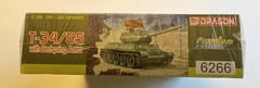DRAGON 6266 1/35 T-34/85 w/Bedspring Armor & Tracks Model Kit, Factory Sealed