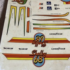 1/25 AMT ’68 Shelby GT-500 Decals & Instructions-See Photos