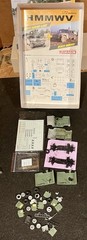 4 Various Mini Trucks Model Kits 1/72 US Seller Opened Started Incomplete