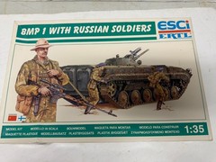 BMP1 With Russian Soldiers Military Model Kit 1/35 ESCI ERTL New Open Box