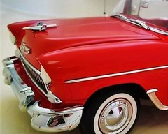 Hot Rod 55 Chevy Race Car Chevrolet Built Metal Model 1 18 57 12
