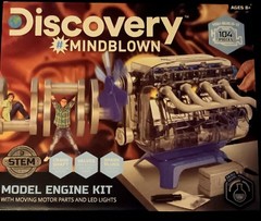 Discovery Mindblown Model Engine Building Kit 104 Pieces. ~ New~