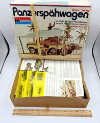 Monogram Panzerspahwagen Sd.Kfz 232 1/32 Model 7581 Armor Series Vintage 1974