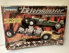 LINDBERG 1/8 THE EXTERMINATOR 2 IN 1 DRAGSTER MOTORIZED MODEL KIT 73045 SEALED