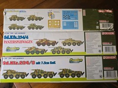 Dragon 1/35 Sd.Kfz.234 Puma Armored Car Model Kit Lot 6256 6786 6772