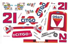 #21 Morgan Shepherd Wood Bros. Ford 1992 1/24th Scale Nascar Waterslide Decals