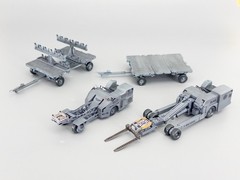 ZIMI Model 80160 1/48 U.S.Weapon Loading Cart Model(NO Missiles & Bombs Included