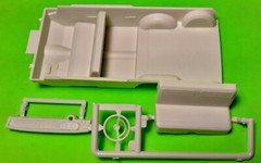 1963 Nova Chevy II Station Wagon 1/25 Interior Tub Dash Steering Wheel Seat Part