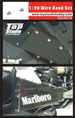 Top Studio 1/20 Wire Band Set Detail-Up Parts – Item TD23074