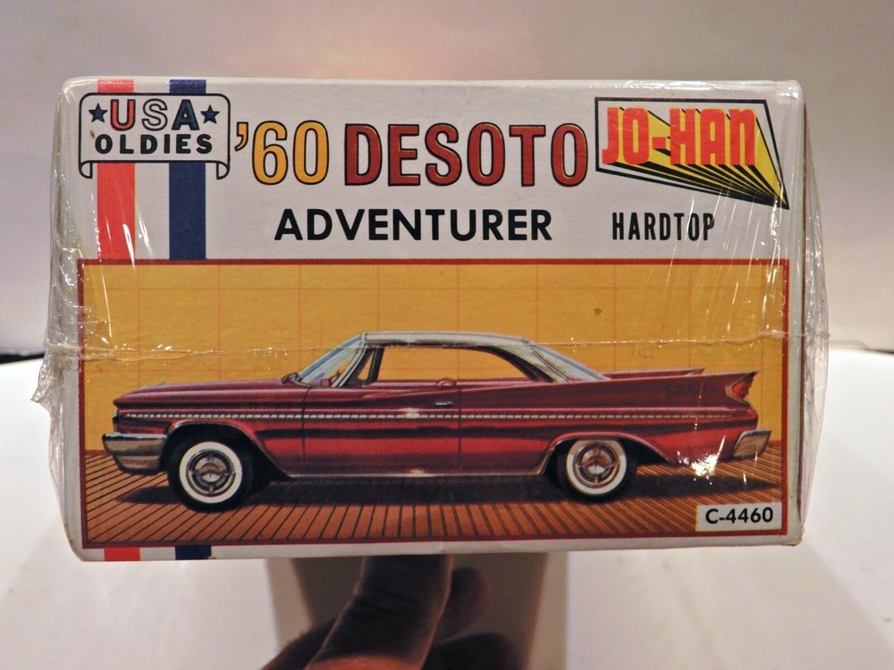 VINTAGE FACTORY SEALED 1960 DESOTO ADVENTURER KIT 1/25 Jo-Han / BEST ON EBAY