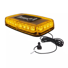 11 In. Rectangular Multi-Mount 24 LED Mini Light Bar Emergency Warning Flash for