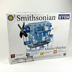 Smithsonian Motor Works Engine Model Kit – Blue 49013