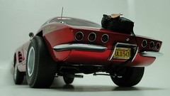 Dragster Race Car Corvette Chevy Chevrolet Built Model Racing Hot Rod Promo 55
