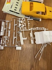 Revell 1:24 1968 Pontiac GTO Street Machine Kit Partially Built As Is Parts