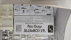 AMT 1963 Corvette Sting Ray 1/25 Model Kit Sealed Parts Complete 142pc Street…