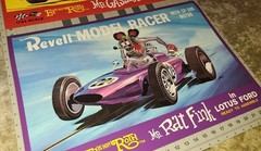 Ed “Big Daddy” Roth Mr. Gasser and Rat Fink Slot Car Box Art Posters set 16×24