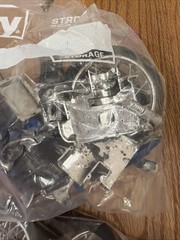 Vintage Model Motorcycle Parts Lot Misc Blue Bikes