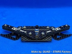 Tamiya Mini 4WD MS Chassis 2-Axis AT Pivot 1-Axis Anchor Rear Skid Full Carbon