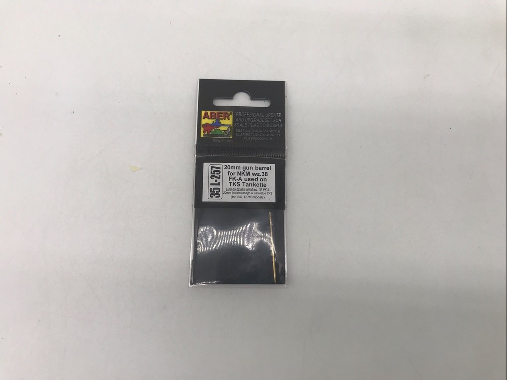 1/35 ABER #35 L-257 20mm Gun Barrel For NKM wz.38 FK-A CBN