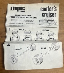 1980 MPC Dukes of Hazzard 1:32 Scale Cooter’s Cruiser Snap Model Kit