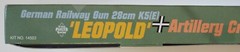 1/144 28cm K5(E) Leopold Gun + Crew Dragon Panzer Korps #14503 Factory Seal MISB