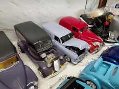Model Junkyard/parts Plastic Muscle Car Lot Of 18 Hot Rods And Panel Wagons,