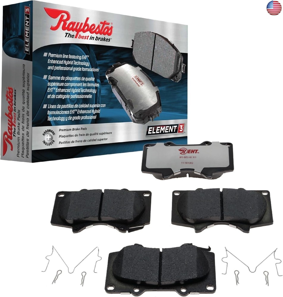 Raybestos Element3 EHT? Automotive Replacement Rear Brake Pad for Selected