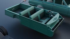 3d Printed 1/25 1965 Plymouth Valiant Station Wagon Model Kit