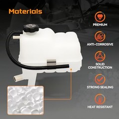 Engine Coolant Overflow Recovery Reservoir Tank with Sensor & Cap CTR8020-FBA