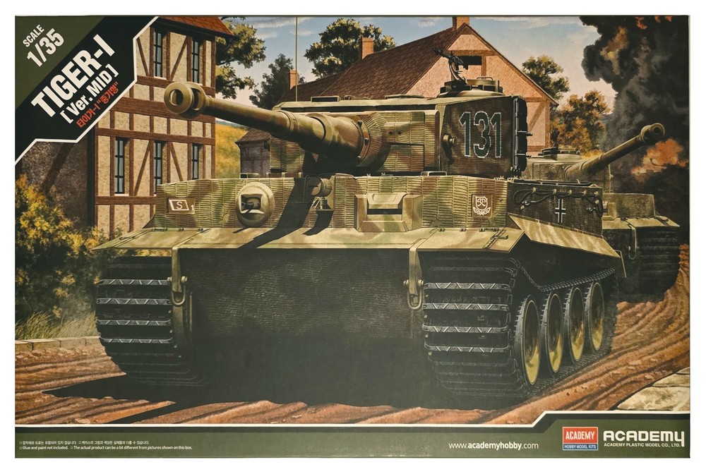 Academy 1/35 Tiger I Mid Version 13287 WWII German Heavy Tank Model Kit Sealed