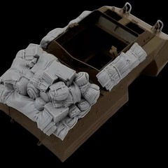 1:35 Casting Resin Model Assembly Kit, GK， Ash Dog Armored Vehicle Accumulati…